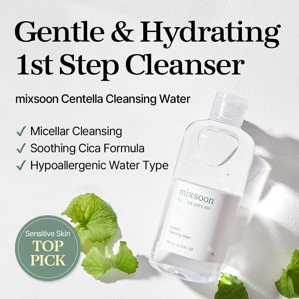 MIXSOON - Centella Cleansing Water 300 mL
